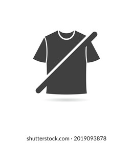Vector Isolated No Shirt Icon