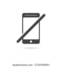 Vector Isolated No Smartphone Icon