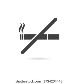 Vector Isolated No Smoking Icon
