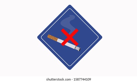 Vector Isolated No Smoking Sign Icon