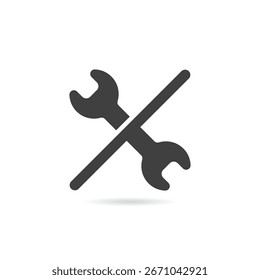 Vector Isolated No Wrench Icon