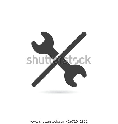 Vector Isolated No Wrench Icon