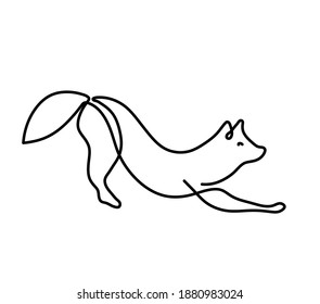 646 One line drawing fox Images, Stock Photos & Vectors | Shutterstock