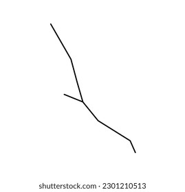 Vector isolated one single Taurus stars constellation map scheme colorless black and white contour line easy drawing