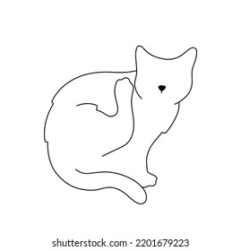 5,956 Outline picture of cat Images, Stock Photos & Vectors | Shutterstock