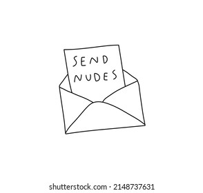 Vector isolated open envelope