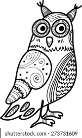 Vector isolated owl-1
