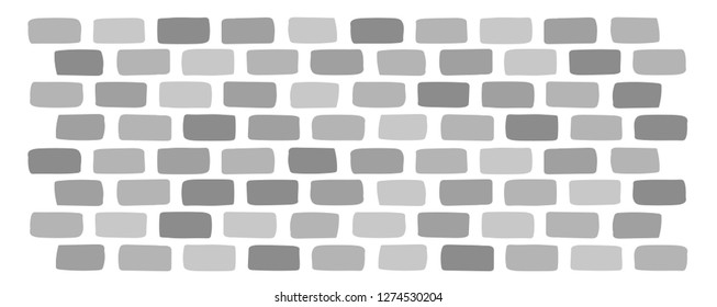 Vector isolated pattern of a brick wall