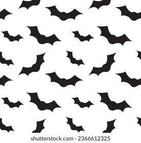 Vector isolated pattern on the white background, outline illustration of a simple Halloween bats, clipart useful for halloween party decoration, hand drawn image. SHOTLISTspooky