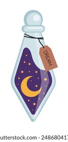 Vector isolated potion. Clip art element