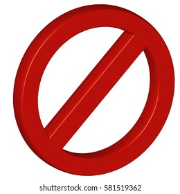 Vector isolated Prohibition signs