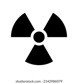 Vector Isolated Radiation Hazard Symbol