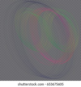 Vector isolated realistic cigarette smoke waves.