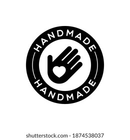 Vector Isolated Round Handmade Label
