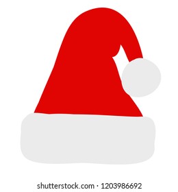 vector isolated santa claus hat