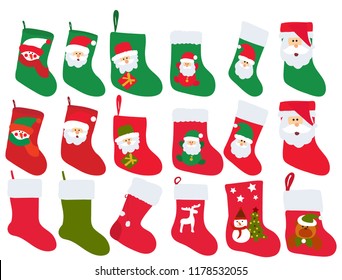 vector, isolated, set, collection of Christmas gifts for gifts