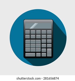 Vector isolated sign of calculator