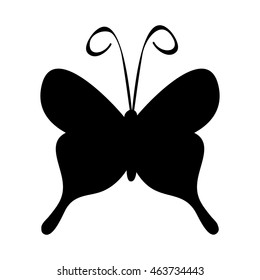 vector, isolated, silhouette butterfly