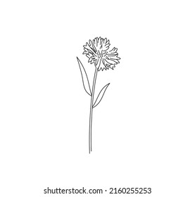 Vector aislado de una flor de maíz en el plano de la línea de contorno negro y blanco incoloro del vapor