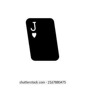 Lápiz de silueta de contorno blanco y negro del vector aislado del bromista de los corazones