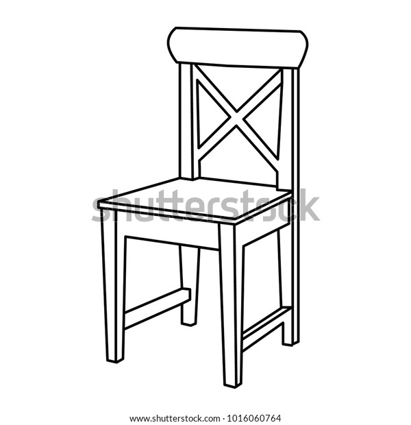 Vector Isolated Sketch Chair Outlines Stock Vector (Royalty Free ...