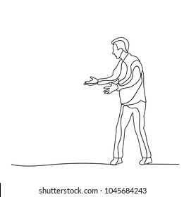 vector, isolated sketch male dancing dance