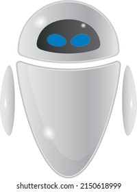 Vector isolated small robot icon