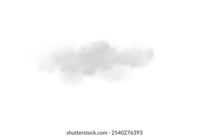 Vetor isolado fumaça. Textura de fumaça branca sobre um fundo preto transparente. Efeito especial de vapor, fumaça, nevoeiro, nuvens. Fundo transparente. Turvação branca, neblina, nevoeiro, pó, vapor.
