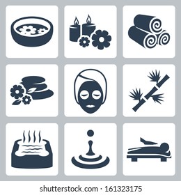 Vector isolated spa icons set