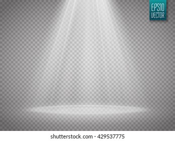 Vector isolated spotlight. Light effect