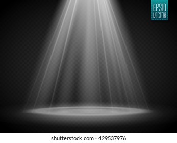 Vector isolated spotlight. Light effect