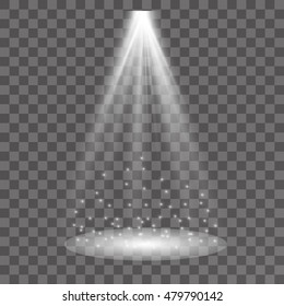 Vector isolated spotlight. Light effect