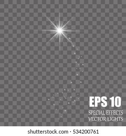 Vector isolated spotlight. Light effect