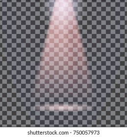 Vector Isolated spotlight. Light effect.