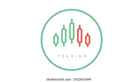 Icono de comercio aislado por vectores o ilustración, con velas o candelabros