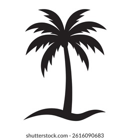 Vector isolated Tree silhouette icon