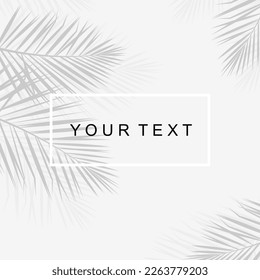 Vector isolated tropical seamless pattern with black palm leaves on a white background.