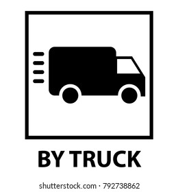 Vector isolated Truck sign