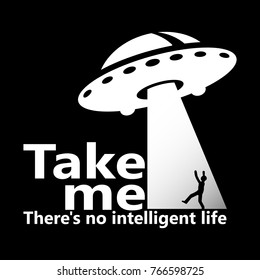 Vector isolated UFO sign