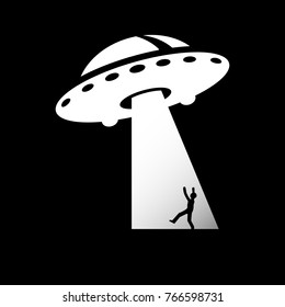 Vector isolated UFO sign