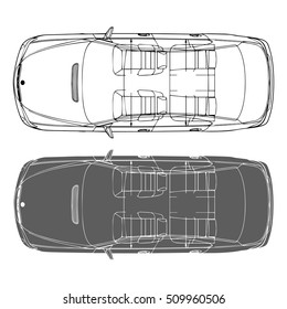 Vector isolated the vehicle body frame