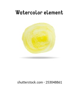 Vector isolated watercolor circle