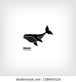 vector isolated whale icon. vector icon