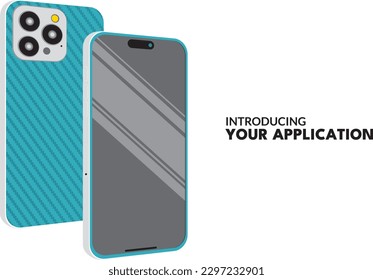 vector isolated x modern smartphone pro 