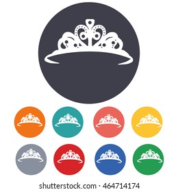 vector, isolated,icon tiara