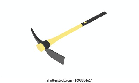 Vector Isolayed Illustration of a Pick Mattock