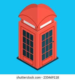 Vector of isometric Britain phone icon
