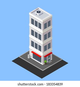 Vector Isometric Building