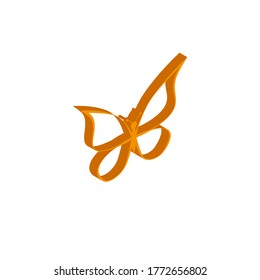 Vector isometric butterfly icon on a white background