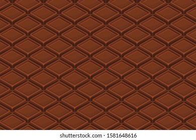  vector isometric chocolate texture background 